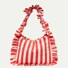 Stripe Print Shoulder Bag