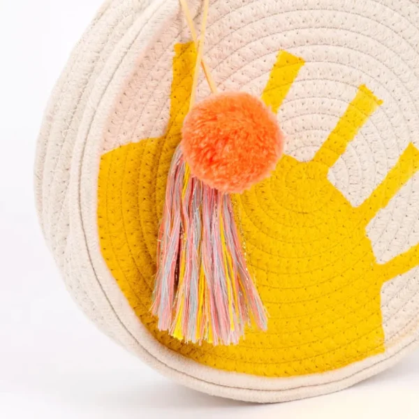 Sun Woven Cotton Rope Bag