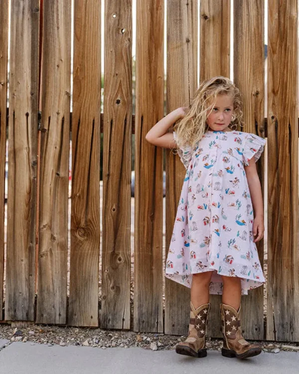 Sunday Dress - Pink Cowgirl