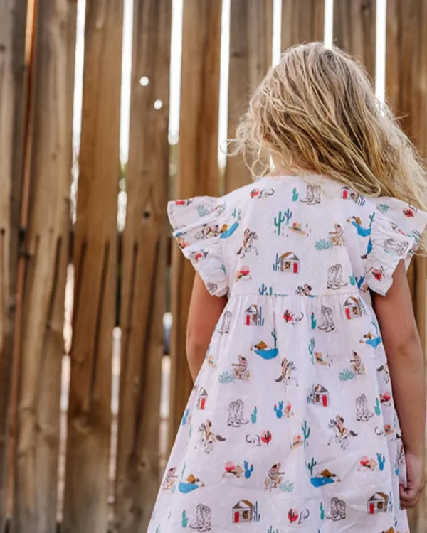 Sunday Dress - Pink Cowgirl