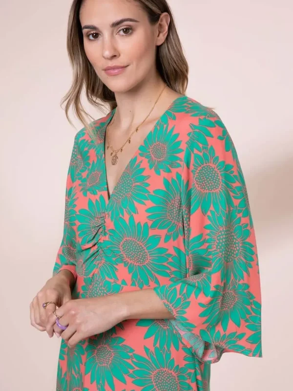 Sunflowers Erin Midi Dress