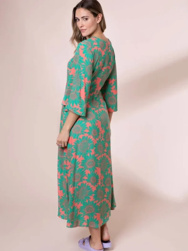 Sunflowers Erin Midi Dress