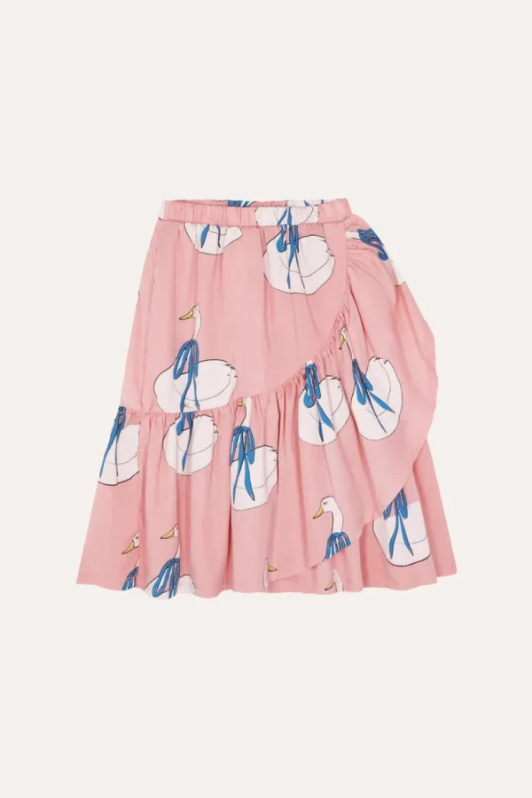 Swans Allover Print Skirt