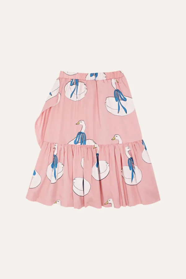 Swans Allover Print Skirt