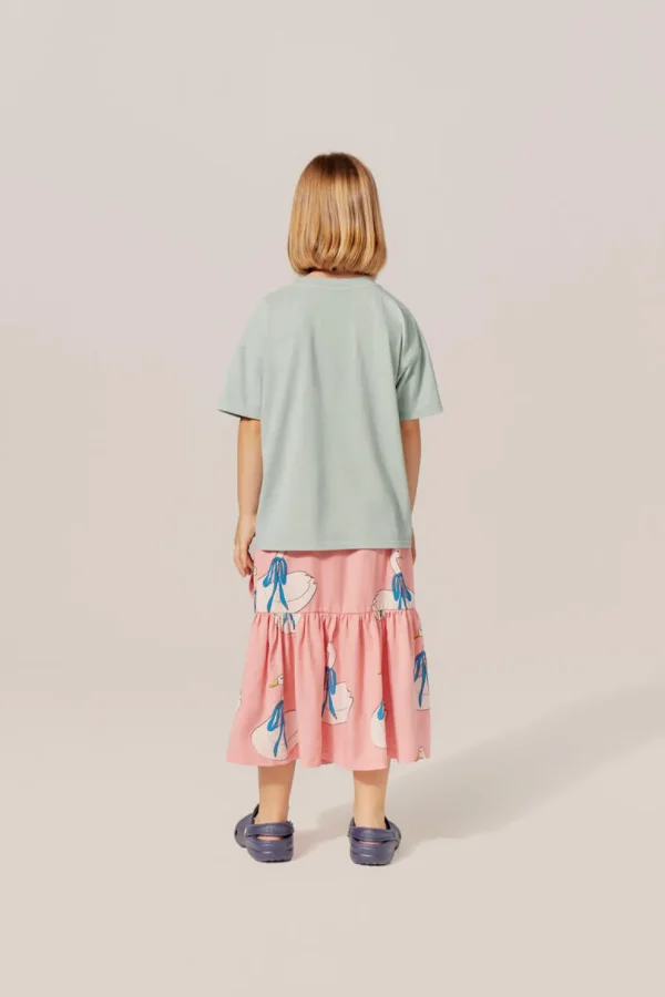 Swans Allover Print Skirt
