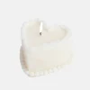 Sweetie 3D Candle Heart Cake - White