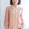 Tanya Top - Baby Cord in Petal