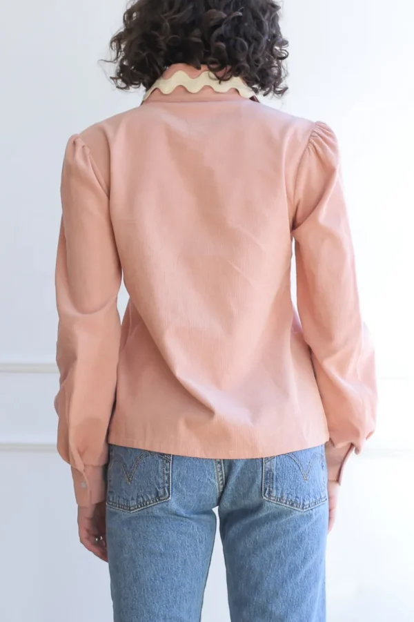 Tanya Top - Baby Cord in Petal