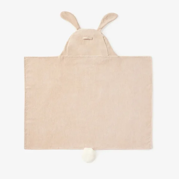 Taupe Bunny Hooded Baby Bath Wrap