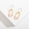 Teara Earrings - Rose Quartz