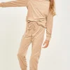 Terry Hoodie and Jogger Set - Taupe