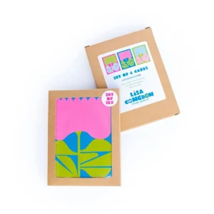 Three Tulips Greeting Card Box Set of 6