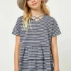 Tiered Cross Back Top