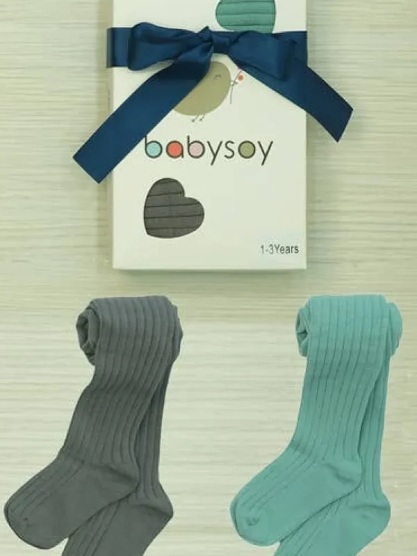 Tights - Set of 2 (Grey + Blue)