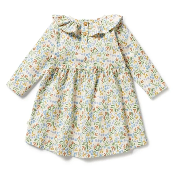 Tinker Floral Organic Ruffle Dress