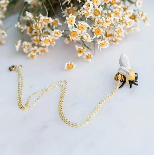 Tiny Bee Necklace