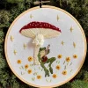 Toadstool Serenade Frog & Mushroom Craft Diy Embroidery Kit