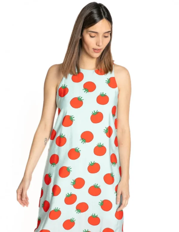 Tomato Long Dress