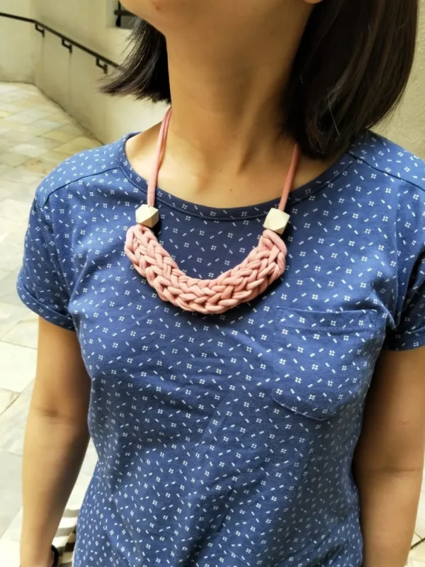 T-Shirt Yarn Braided Necklace