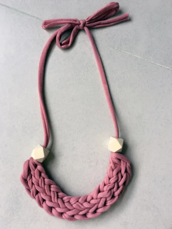 T-Shirt Yarn Braided Necklace