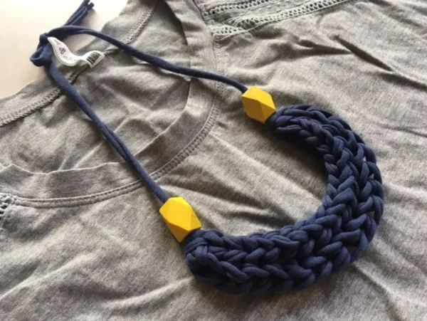 T-Shirt Yarn Braided Necklace