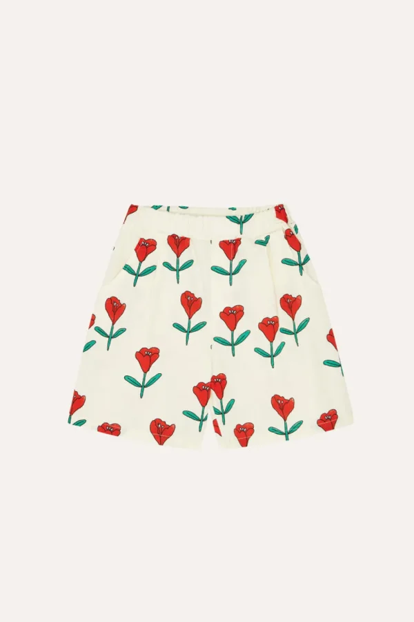 Tulips Allover Print Shorts