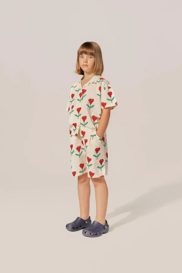 Tulips Allover Print Shorts