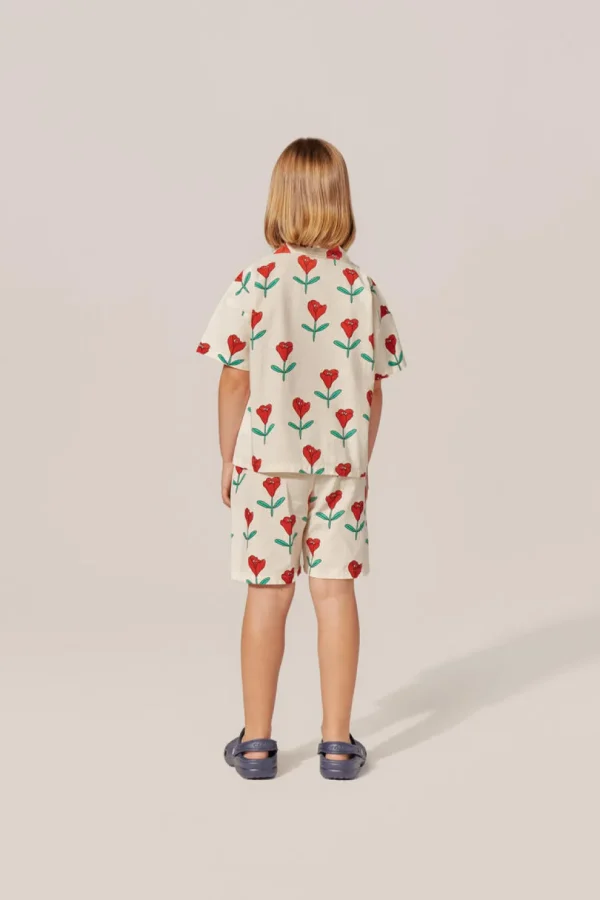 Tulips Allover Print Shorts