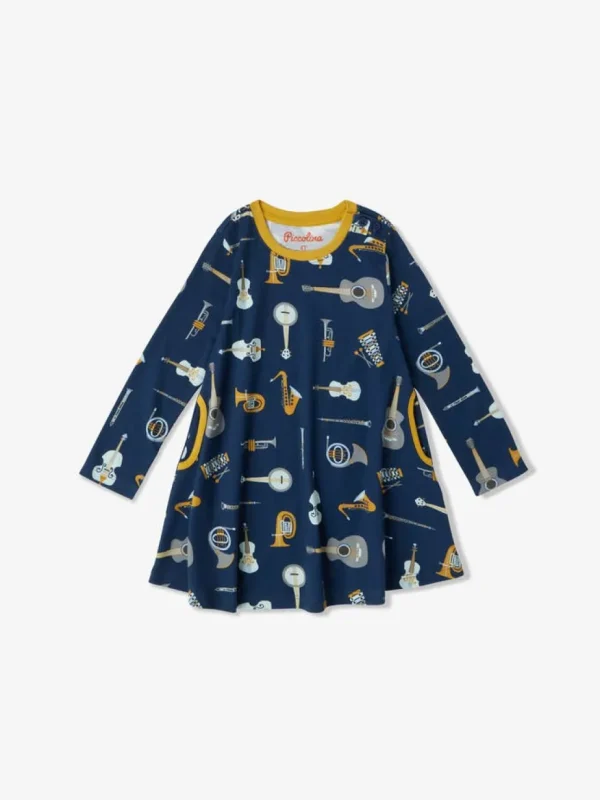 Tunic Dress with Pockets - Music Time