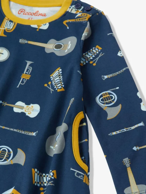 Tunic Dress with Pockets - Music Time