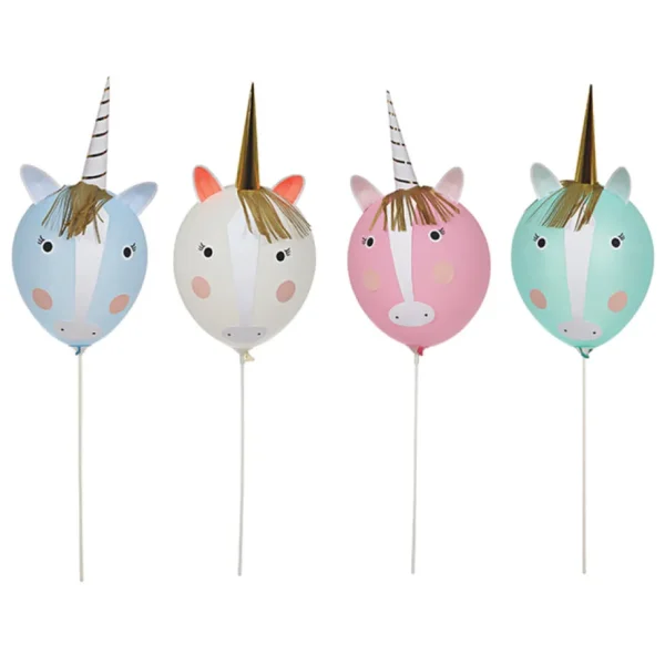 Unicorn Balloon Kit (x 4)
