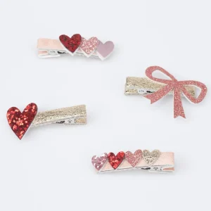 Valentine's Hair Clips (x 8)