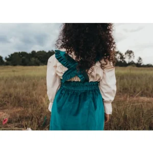Velvet Alpine Skirt Set - Teal