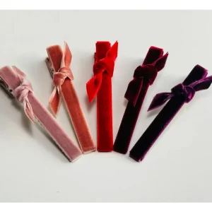 Velvet Bar Clips - Several Colors