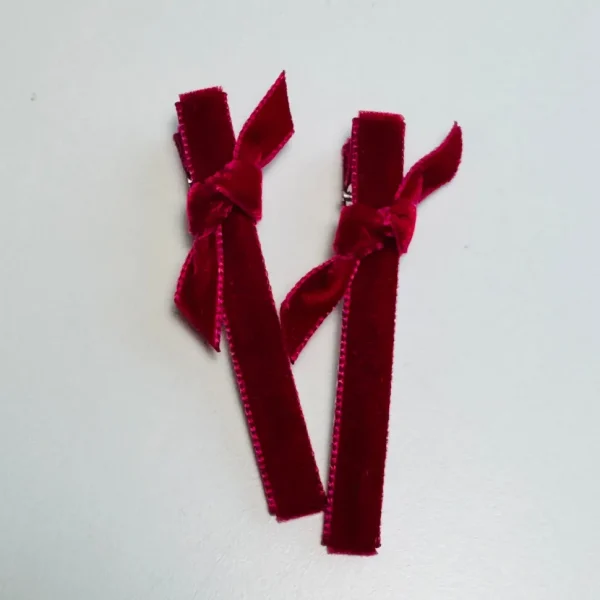 Velvet Bar Clips - Several Colors