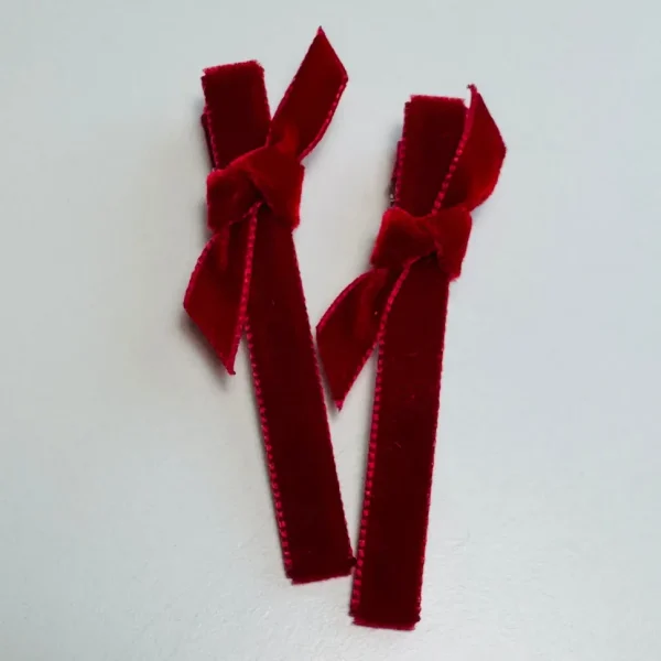 Velvet Bar Clips - Several Colors