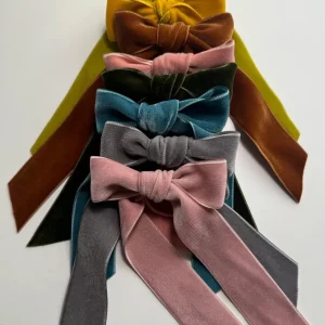 Velvet Hair Bows - Several Colors