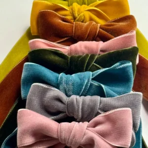 Velvet Hair Bows - Several Colors