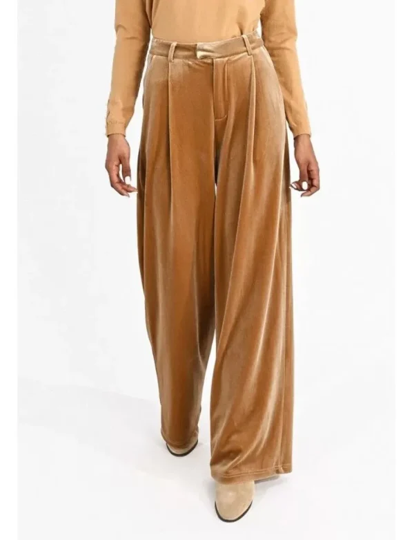 Velvet Pants - Beige