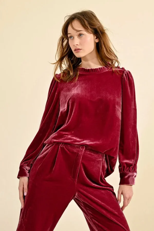 Velvet Top - Pink