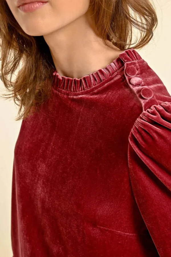 Velvet Top - Pink