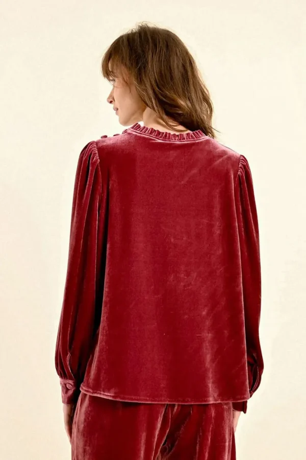 Velvet Top - Pink