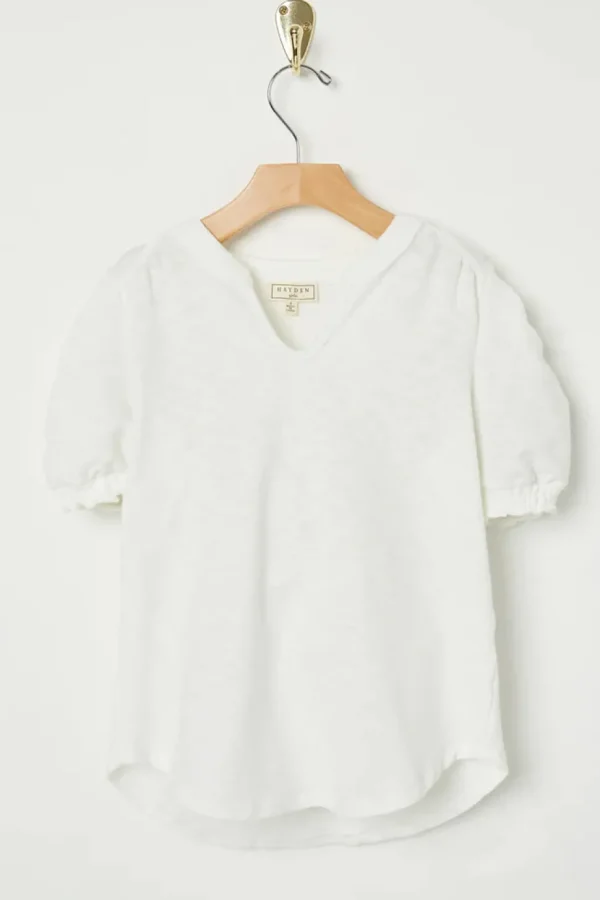 V-Neck Puff Sleeve Top