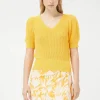 V-Neck Sweter - Yellow