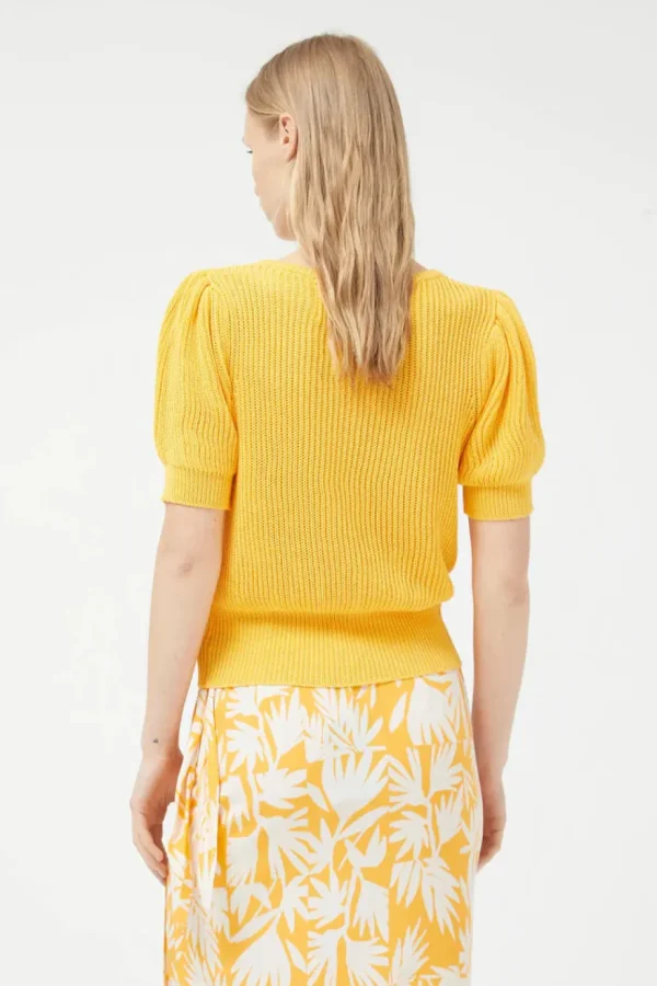 V-Neck Sweter - Yellow