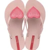 Wave Heart II Kids Flip Flop - Pink/Red