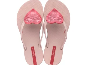 Wave Heart II Kids Flip Flop - Pink/Red
