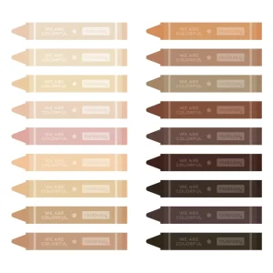 We are Colorful Skin Tone Crayon Set