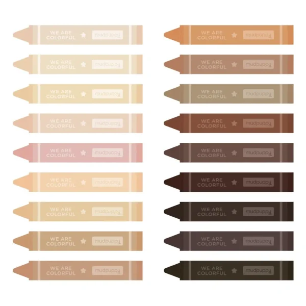 We are Colorful Skin Tone Crayon Set