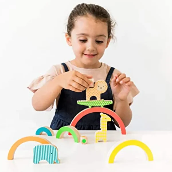 Wild Rainbow Wooden Balancing Game